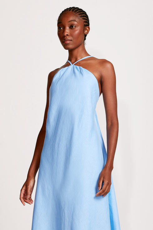 VESTIDO ALÇAS AZUL